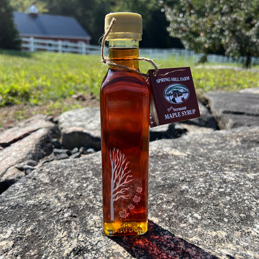 Pure Vermont Maple Syrup - Leaf Bottle, 6 oz, Amber